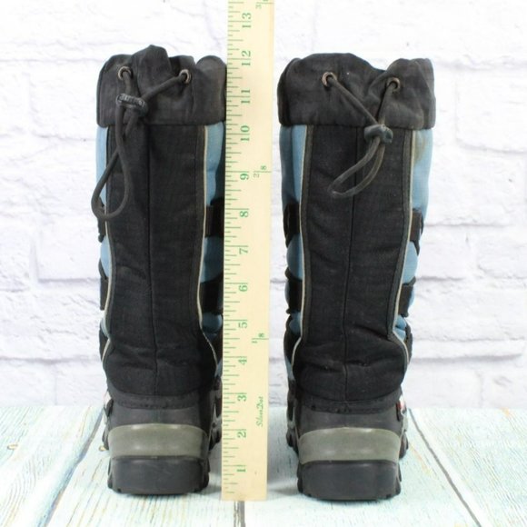 Baffin Technology Blue Nylon Lace Up Pull On Snow Boots Size 6 Wide - Picture 6 of 9